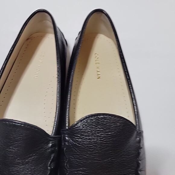 Cole Haan Grand OS Black Nubuck Leather Women's 7.5B Morgan Slipper Moccasin - Picture 9 of 13
